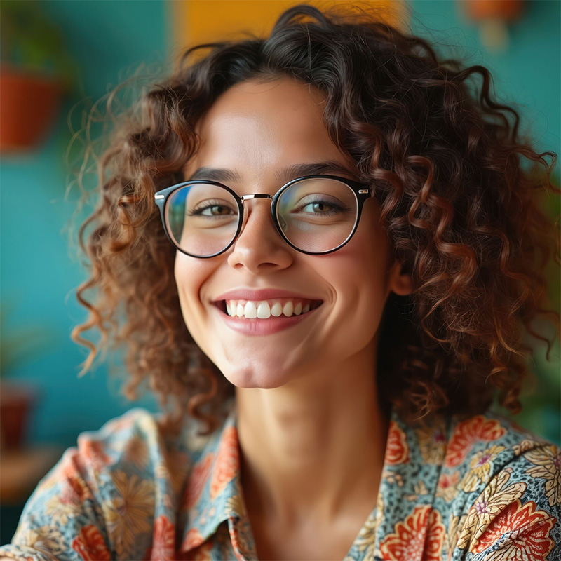 Image of woman at laptop relaxed near a beach joining a live call